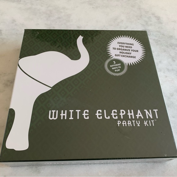 White Elephant Party Kit,The Best Gift to Organize The Game with The Worst Gifts - Picture 1 of 3
